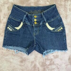 Y2K low rise‎ Queen Jeans denim shorts, micro-short fit